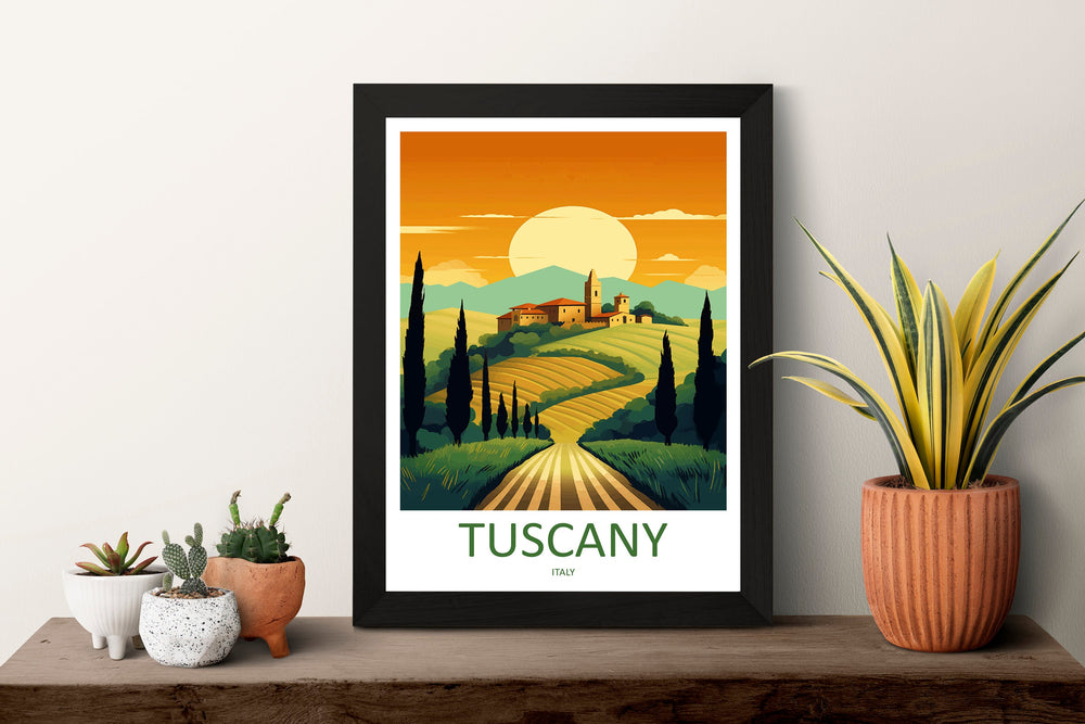 Tuscany Travel Print Wall Art Tuscany Italy Wall Hanging Home Decoration Tuscany Gift Art Lovers Wall Art Print Tuscany Italy Art Tuscany