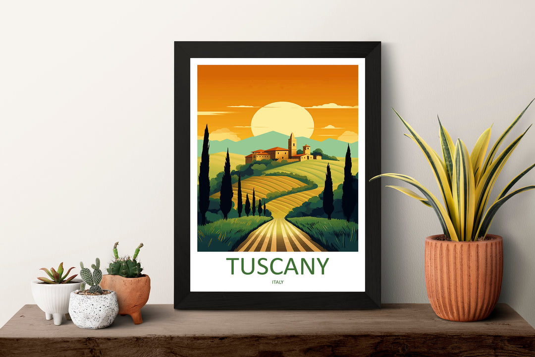 Tuscany Travel Print Wall Art Tuscany Italy Wall Hanging Home Decoration Tuscany Gift Art Lovers Wall Art Print Tuscany Italy Art Tuscany