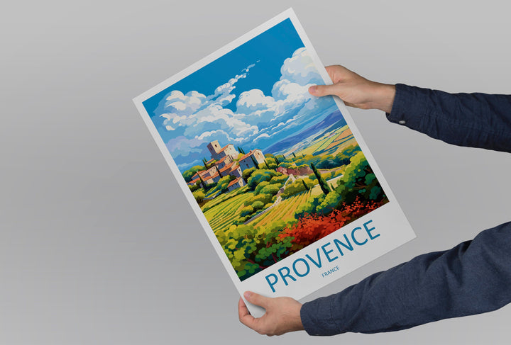 Provence Travel Print Wall Art Provence Wall Hanging Home Décor Provence Gift Art Lovers France Art Lover Gift Provence Art Provence Art