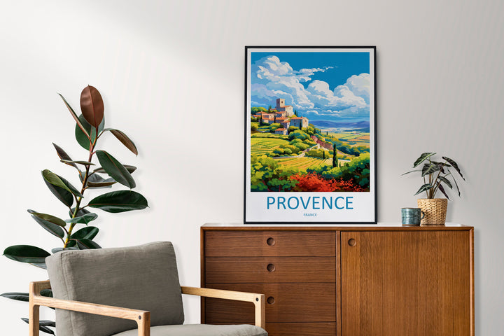 Provence Travel Print Wall Art Provence Wall Hanging Home Décor Provence Gift Art Lovers France Art Lover Gift Provence Art Provence Art