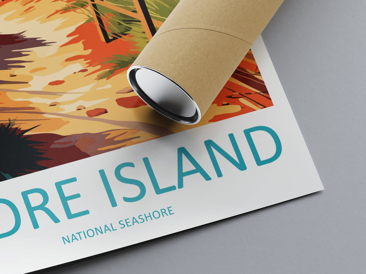 Padre Island Travel Print Wall Art Padre Island Wall Hanging Home Décor Padre Island Gift Art Lovers Texas Art Lover