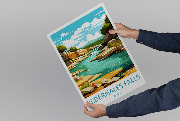 Pedernales Falls Travel Print Wall Art Pedernales Falls Wall Hanging Home Décor Pedernales Falls Gift Art Lovers Texas Art Lover