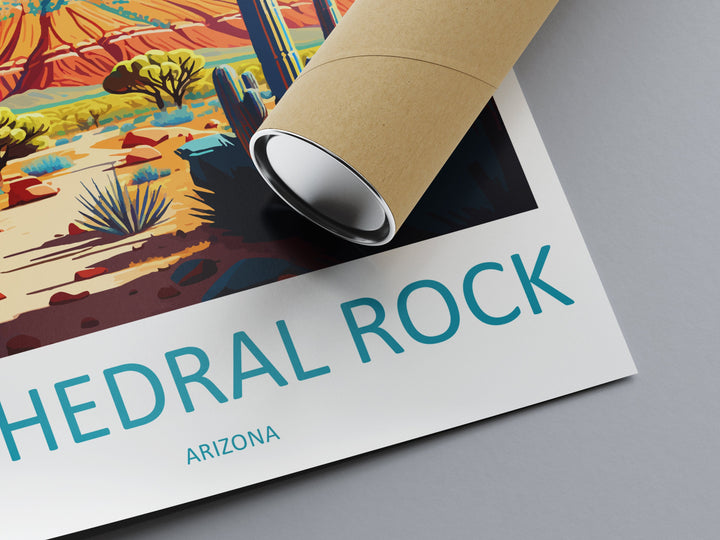 Cathedral Rock Travel Print Wall Art Cathedral Rock Wall Hanging Home Décor Cathedral Rock Gift Art Lovers Arizona Art Lover Gift Arizona