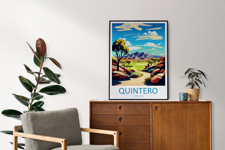 Quintero Golf Club Travel Print Wall Art Quintero Wall Hanging Home Décor Quintero Gift Art Lovers Arizona Art Lover Gift Arizona Travel Art