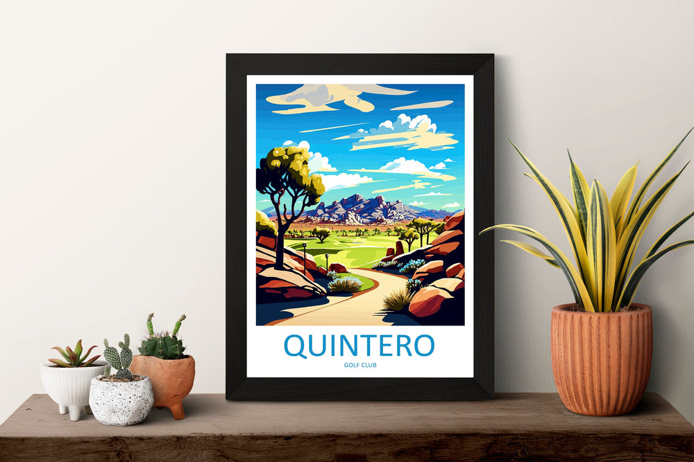 Quintero Golf Club Travel Print Wall Art Quintero Wall Hanging Home Décor Quintero Gift Art Lovers Arizona Art Lover Gift Arizona Travel Art