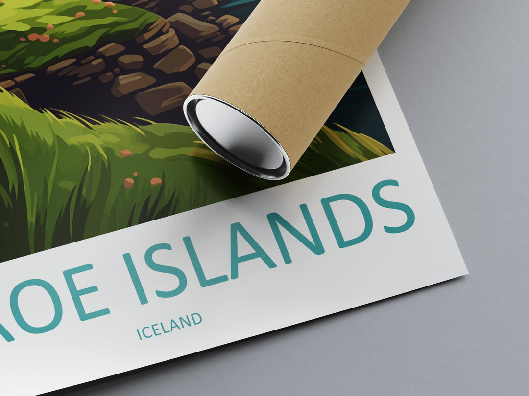 Faroe Island Travel Print Faroe Island Home Décor Denmark Art Print Faroe Island Wall Print For Denmark Gift For The Faroe Islands Wall Art