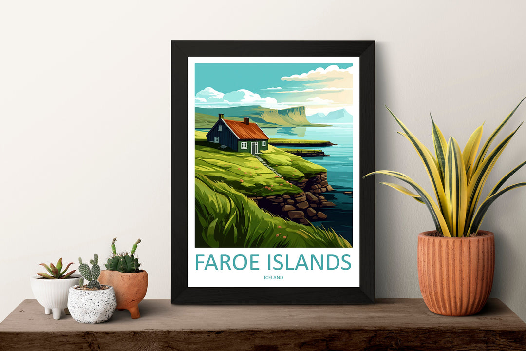 Faroe Island Travel Print Faroe Island Home Décor Denmark Art Print Faroe Island Wall Print For Denmark Gift For The Faroe Islands Wall Art