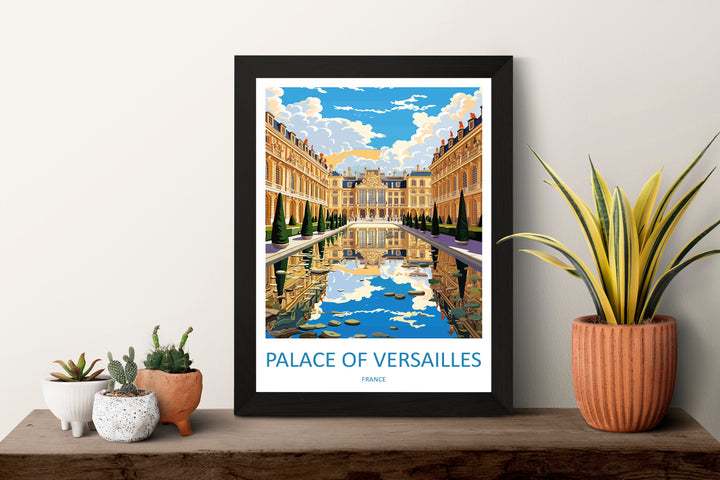 Versailles Palace Travel Print Wall Art West Versailles Palace Wall Hanging Home Decoration Versailles Palace Gift Art Lovers Wall Art Print