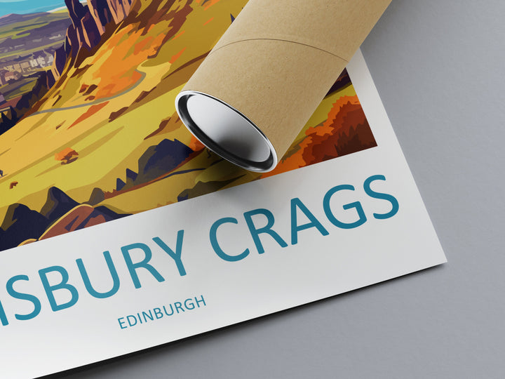 Salisbury Crags Print Edinburgh Home Decor Salisbury Crags Art Print Salisbury Crags Wall Art Scotland Enthusiast Gift Wall Hanging