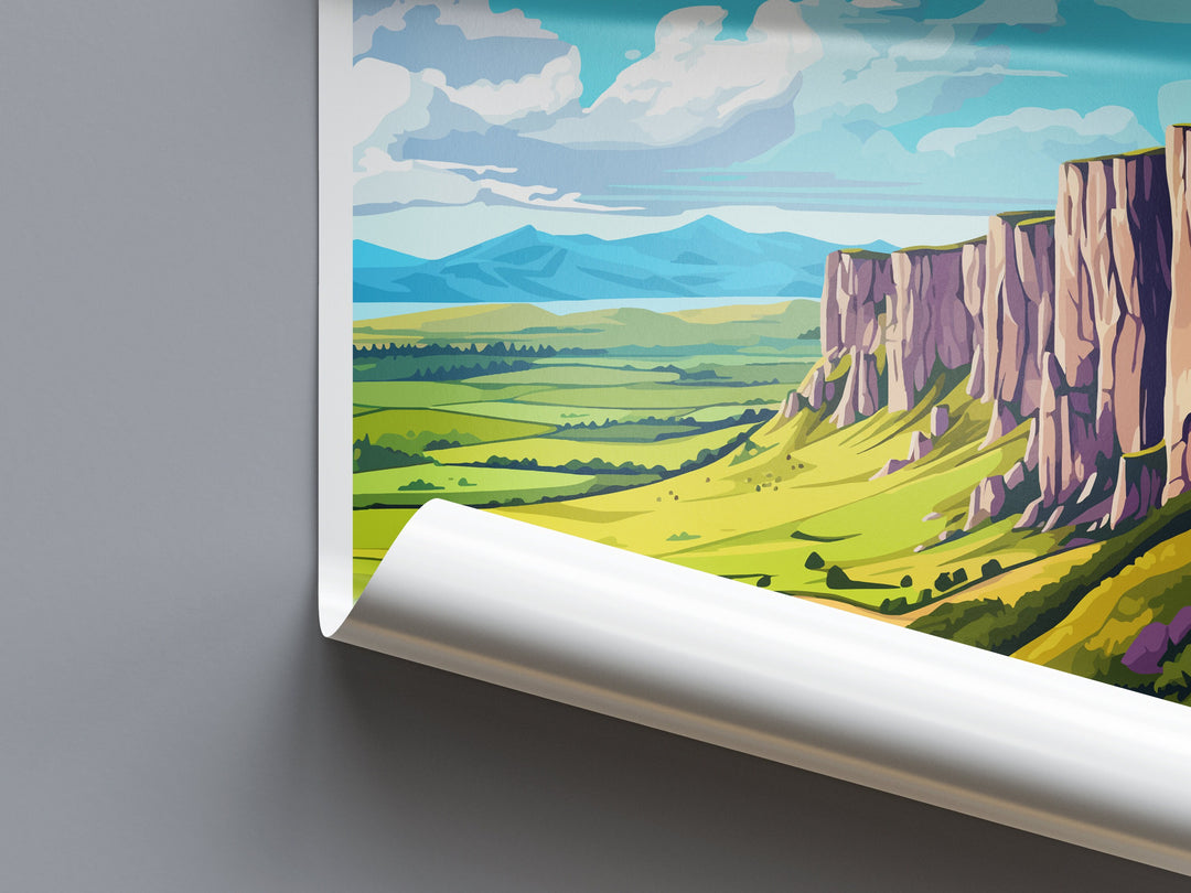 Salisbury Crags Print Edinburgh Home Decor Salisbury Crags Art Print Salisbury Crags Wall Art Scotland Enthusiast Gift Wall Hanging