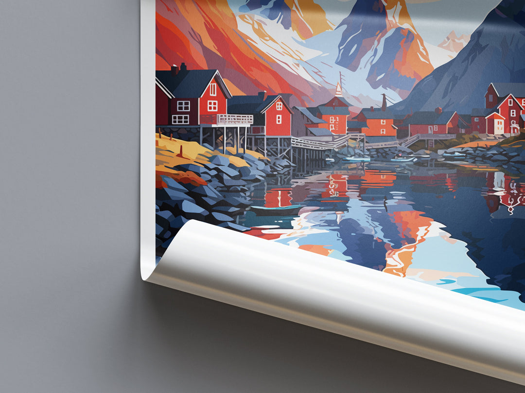 Lofoten Islands Travel Print Lofoten Home Décor Lofoten Islands Art Print Norwegian Wall Print For Lofoten Gift Wall Hanging Lofoten Artwork