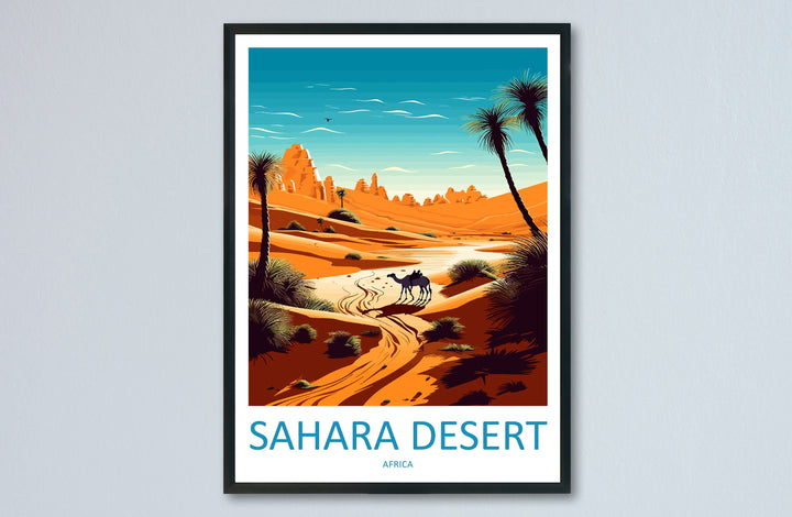 Sahara Desert Travel Print Wall Art Sahara Desert Wall Hanging Home Décor Sahara Desert Gift Art Lovers Africa Art Lover Gift Sahara Desert
