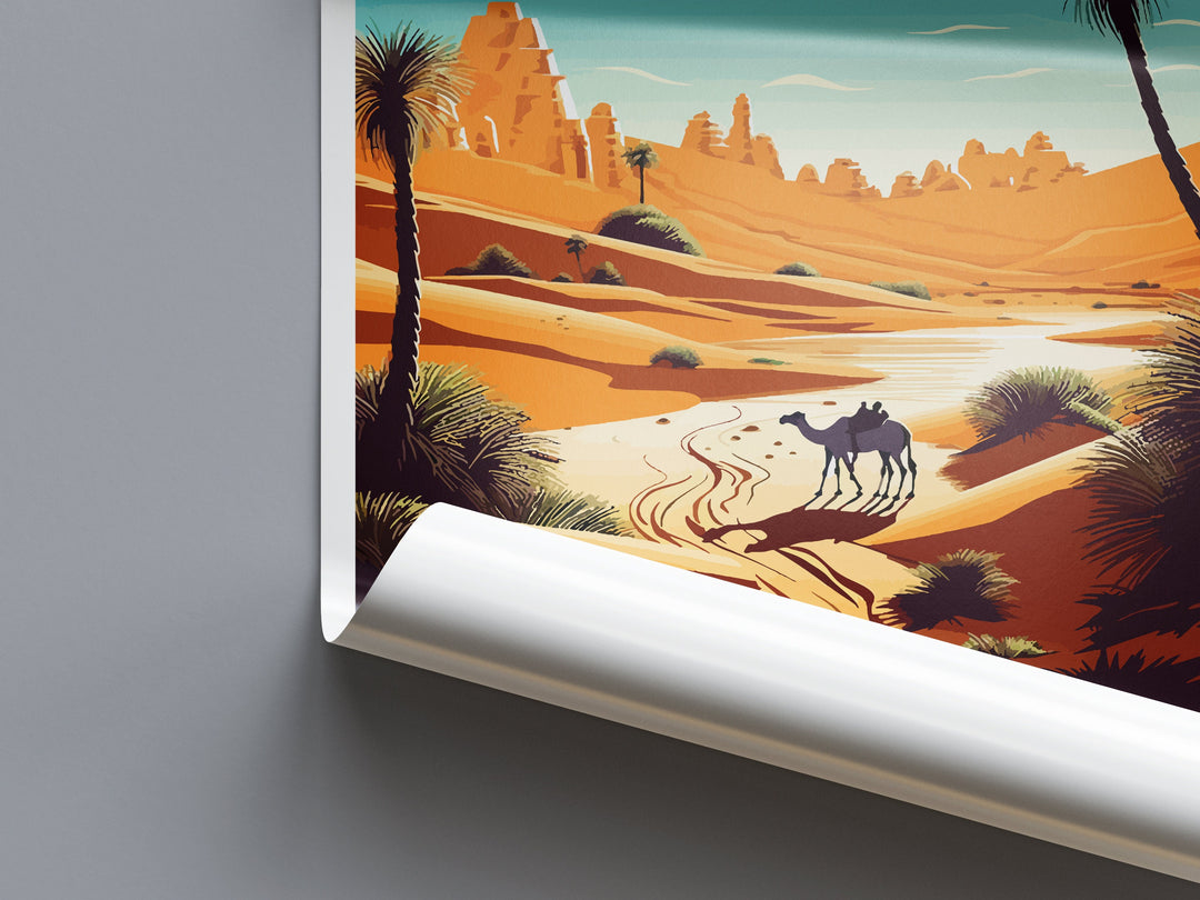 Sahara Desert Travel Print Wall Art Sahara Desert Wall Hanging Home Décor Sahara Desert Gift Art Lovers Africa Art Lover Gift Sahara Desert