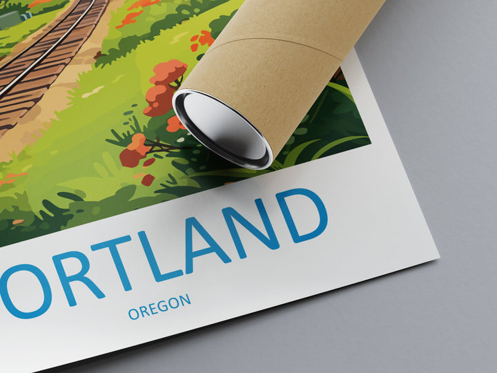 Portland Travel Print Wall Art Portland Wall Hanging Home Décor Portland Gift Art Lovers Oregon Art Lover Gift Portland Poster