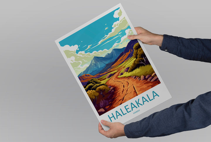 Haleakala Travel Print Wall Art Haleakala Wall Hanging Home Décor Haleakala Gift Art Lovers Hawaii Art Lover Gift Print Artwork