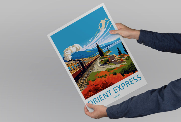 Orient Express Travel Print Wall Art Orient Express Wall Hanging Home Décor Orient Express Gift Art Lovers Europe Art Lover Gift Europe Deco