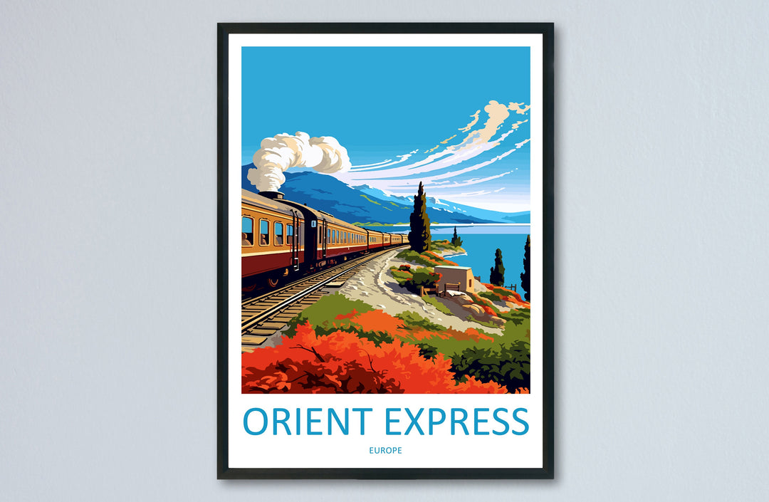 Orient Express Travel Print Wall Art Orient Express Wall Hanging Home Décor Orient Express Gift Art Lovers Europe Art Lover Gift Europe Deco