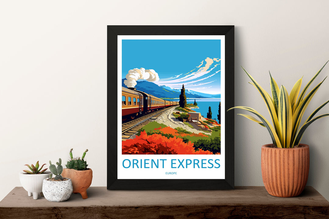 Orient Express Travel Print Wall Art Orient Express Wall Hanging Home Décor Orient Express Gift Art Lovers Europe Art Lover Gift Europe Deco