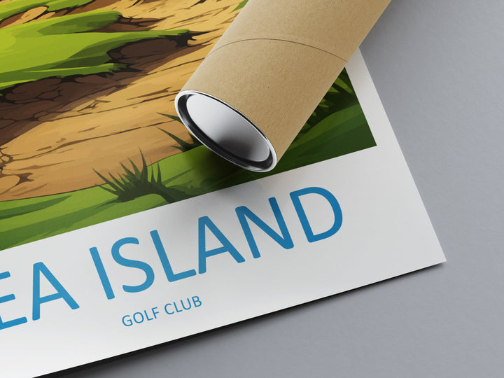 Sea Island Golf Travel Print Wall Art Sea Island Golf Course Wall Hanging Home Décor Sea Island Golf Course Gift Art Lovers