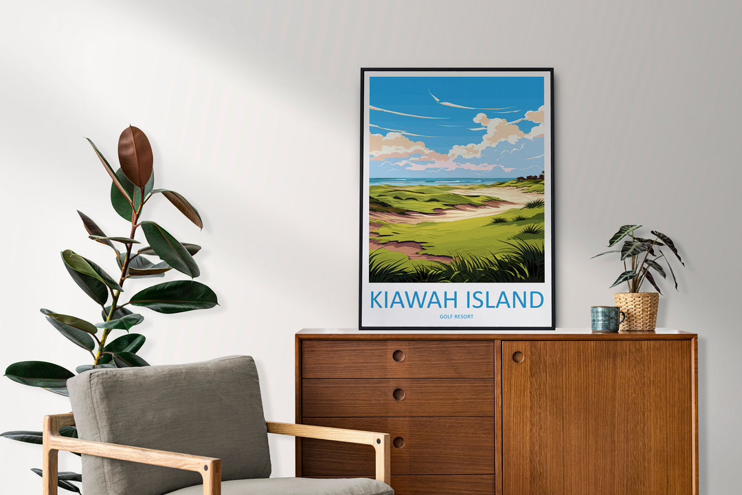 Kiawah Island Golf Club Travel Print Wall Art Kiawah Island Golf Club Wall Hanging Home Décor Kiawah Island Art Gift Art Lovers Golf Art