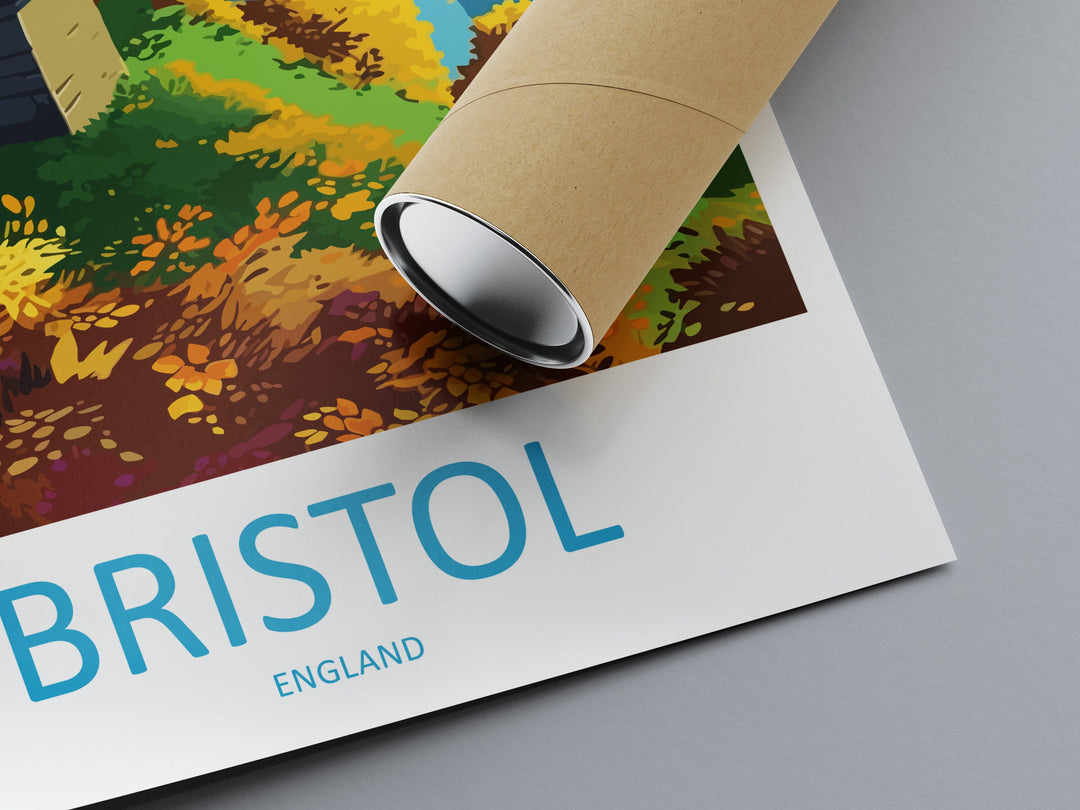 Bristol Travel Print Wall Art Bristol Wall Hanging Home Décor Bristol Gift Art Lovers England Art Lover Gift Bristol Bridge City Art Print