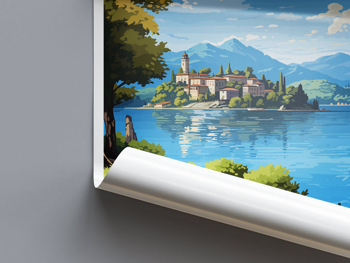 Lake Orta Travel Print Wall Art Lake Orta Italy Wall Hanging Home Decor Lake Orta Gift Art Lovers Wall Art Print Lake Orta Italy