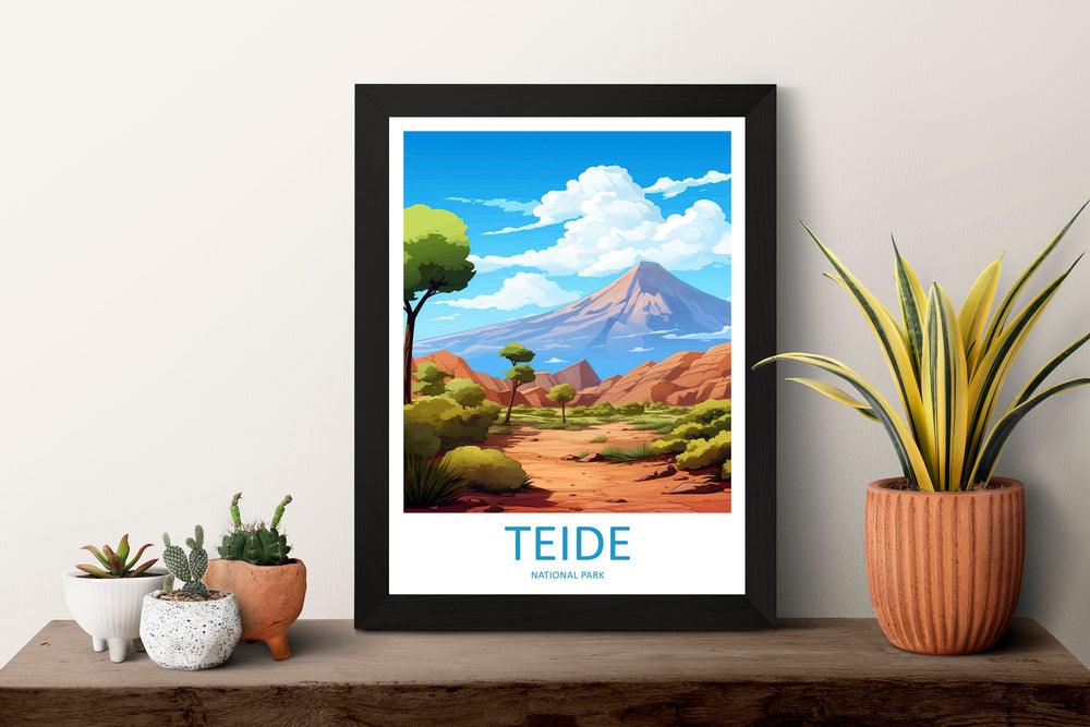 Teide National Park Travel Print Wall Art Teide National Park Wall Hanging Home Décor Teide National Park Gift Art Lovers Spain Art Lover