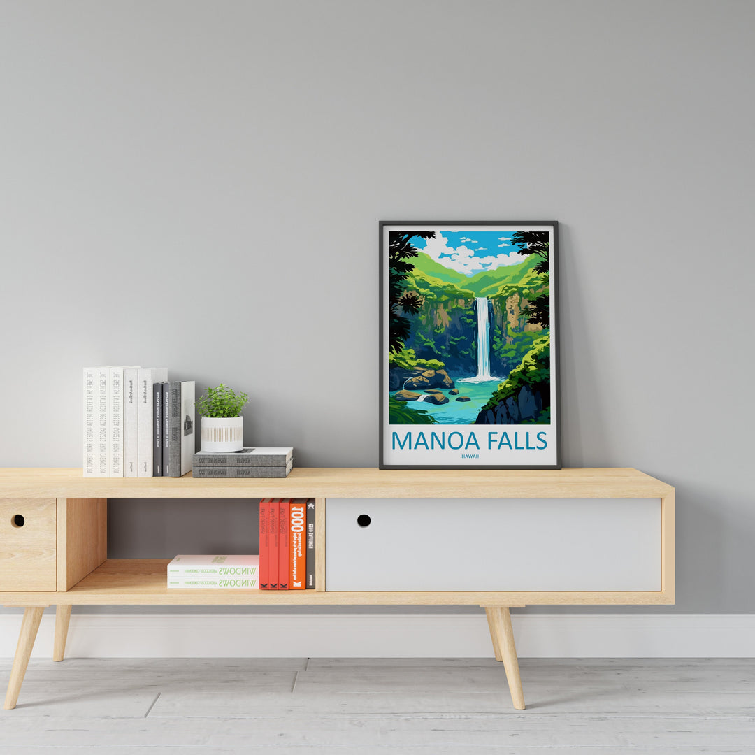 Manoa Falls Travel Print Wall Art Manoa Falls Wall Hanging Home Décor Manoa Falls Gift Art Lovers Hawaii Art Lover Gift Print Artwork
