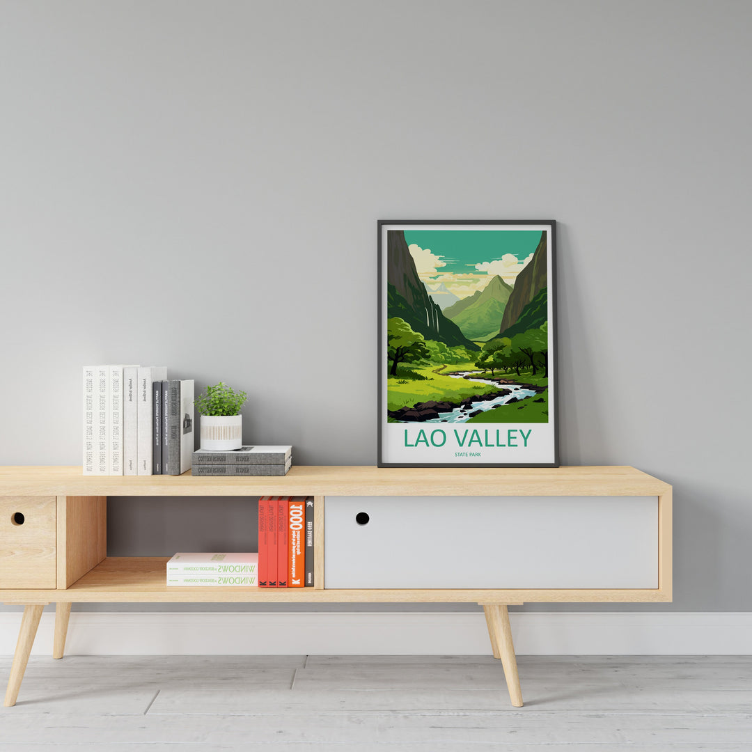 Lao Valley Travel Print Wall Art Lao Valley Wall Hanging Home Décor Lao Valley Gift Art Lovers Hawaii Art Lover Gift Print Artwork