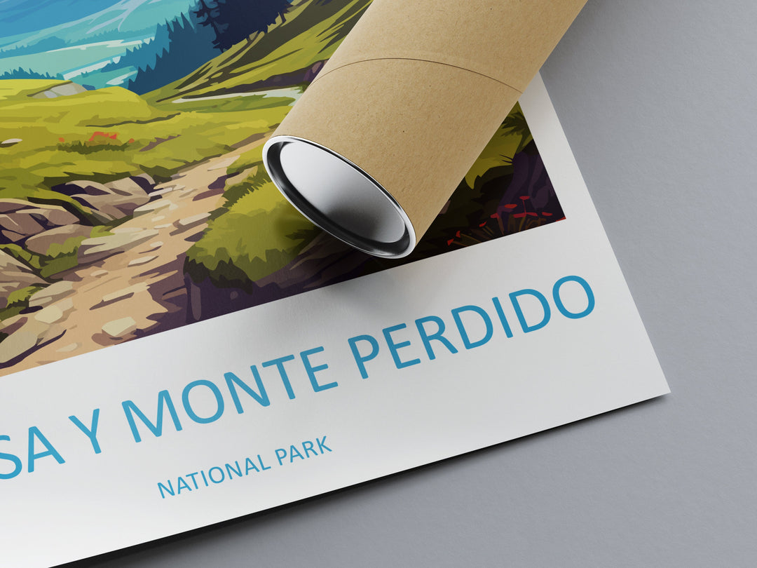 Ordesa Y Monte Perdido National Park Travel Print Wall Art Ordesa Y Monte Perdido Wall Hanging Home Décor Ordesa Y Monte Perdido Gift Art