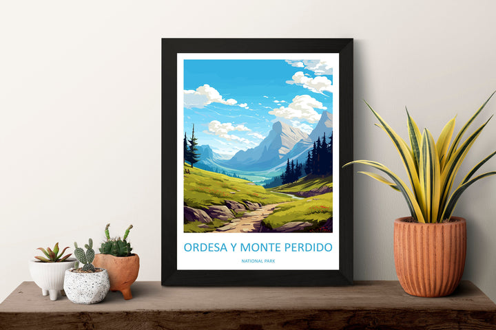 Ordesa Y Monte Perdido National Park Travel Print Wall Art Ordesa Y Monte Perdido Wall Hanging Home Décor Ordesa Y Monte Perdido Gift Art