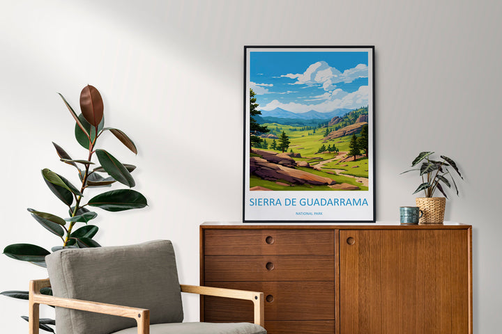 Sierra De Guadarrama National Park Travel Print Wall Art Picos Sierra De Guadarrama National Park Wall Hanging Home Décor Sierra Guadarrama
