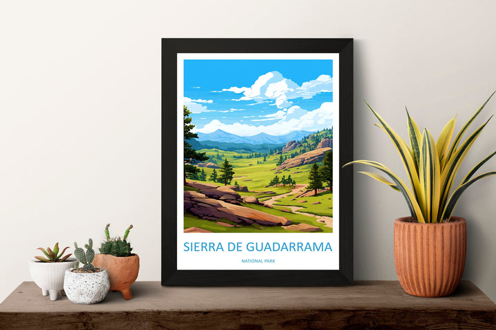Sierra De Guadarrama National Park Travel Print Wall Art Picos Sierra De Guadarrama National Park Wall Hanging Home Décor Sierra Guadarrama