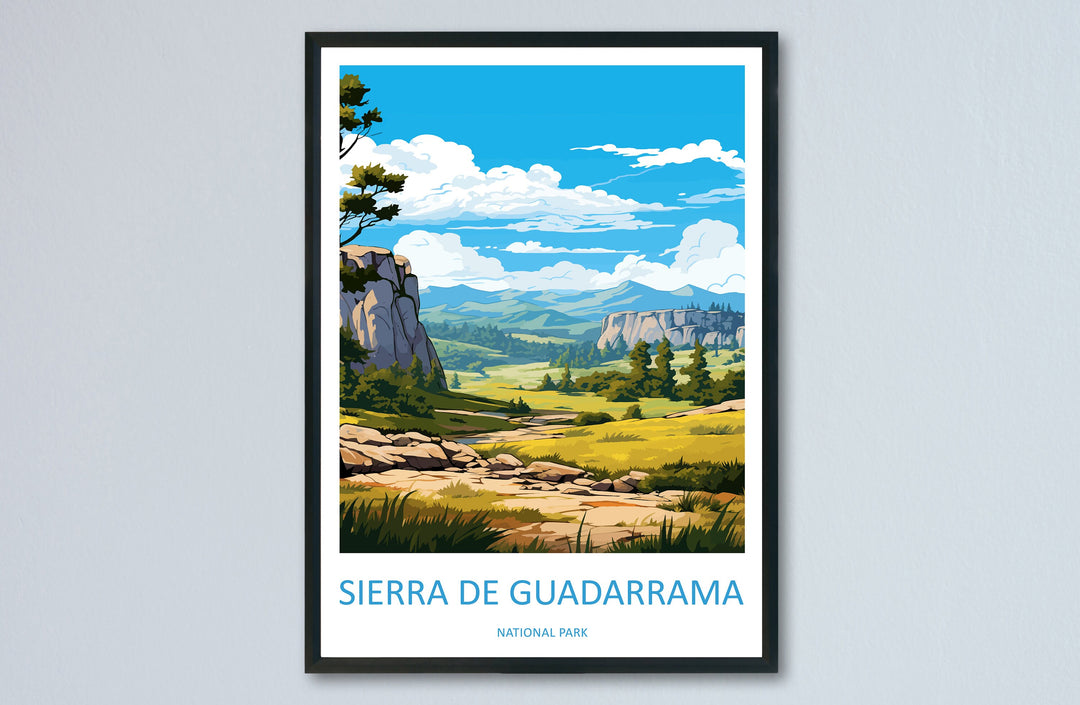 Sierra De Guadarrama National Park Travel Print Wall Art Picos Sierra De Guadarrama National Park Wall Hanging Home Décor Sierra Guadarrama