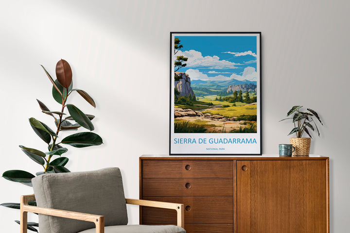 Sierra De Guadarrama National Park Travel Print Wall Art Picos Sierra De Guadarrama National Park Wall Hanging Home Décor Sierra Guadarrama