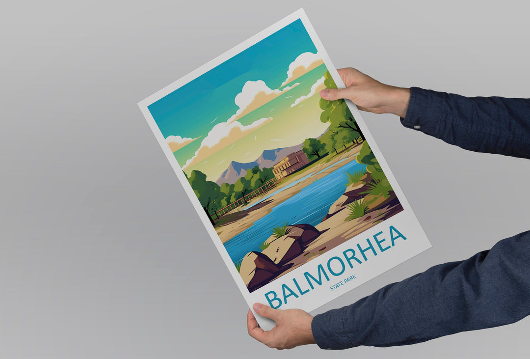 Balmorhea State Park Travel Print Wall Art Balmorhea Wall Hanging Home Décor Balmorhea Gift Art Lovers Texas Art Lover Gift Texas Print