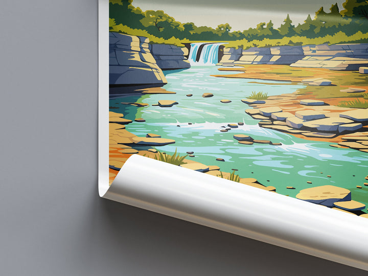 Mckinney Falls State Park Travel Print Wall Art Mckinney Falls Wall Hanging Home Décor Mckinney Falls Gift Art Lovers Texas Art Lover