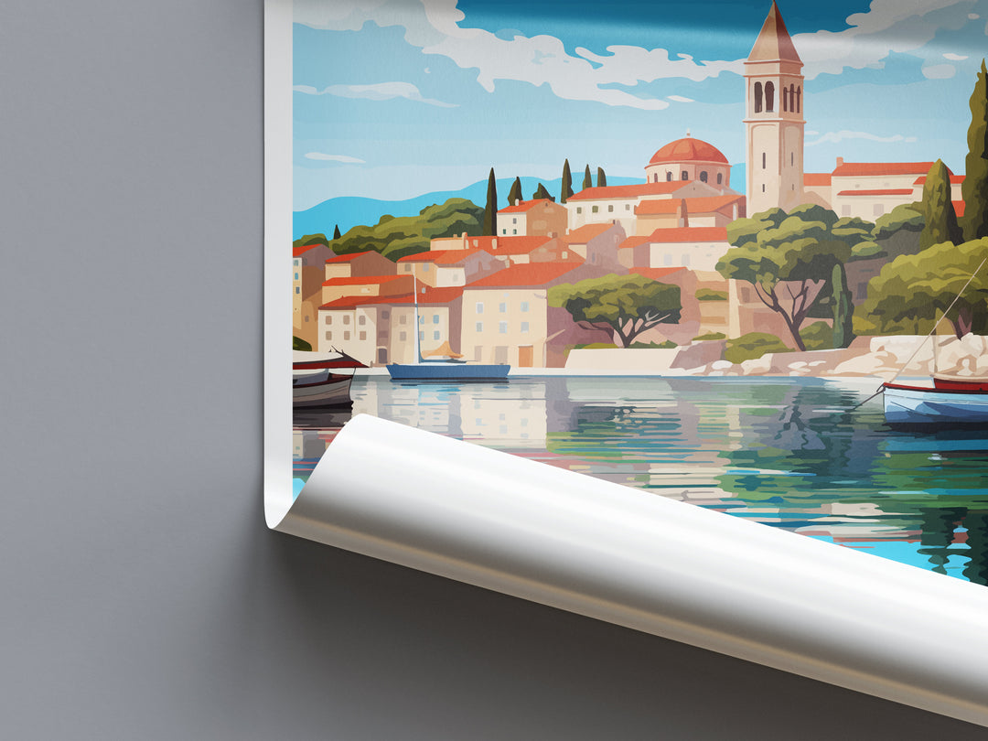 Budva Print Budva Home Décor Landscape Art Print Budva Wall Art for Montenegro Enthusiast Gift Wall Hanging Budva Montenegro Wall Print Art