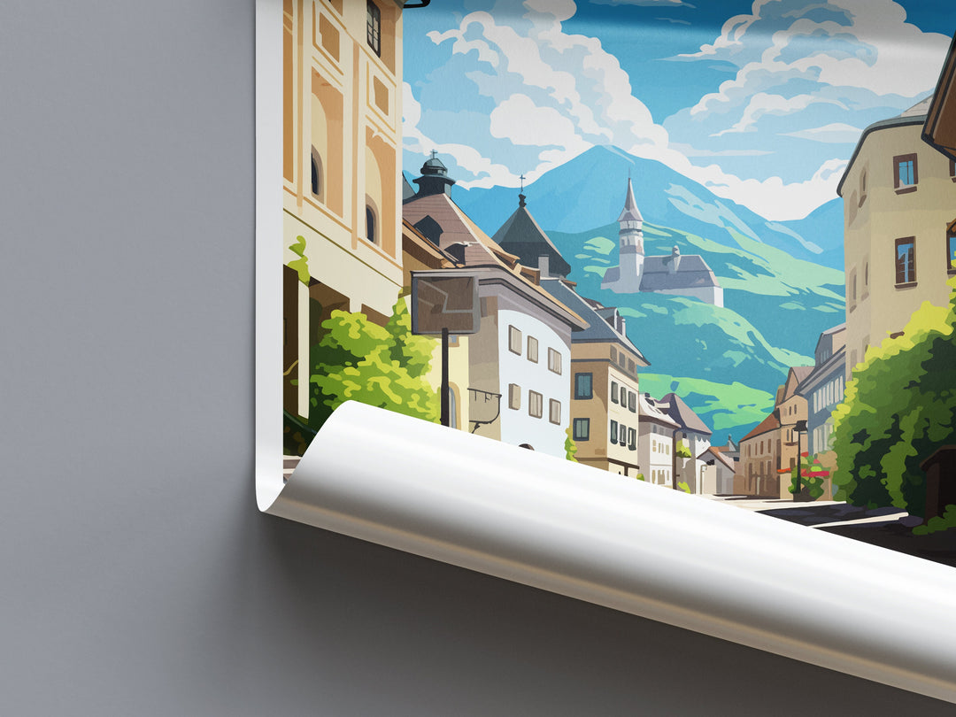 Kufstein Travel Print Wall Art Kufstein Wall Hanging Home Décor Kufstein Gift Art Lovers Art Lover Gift Kufstein Print Austria