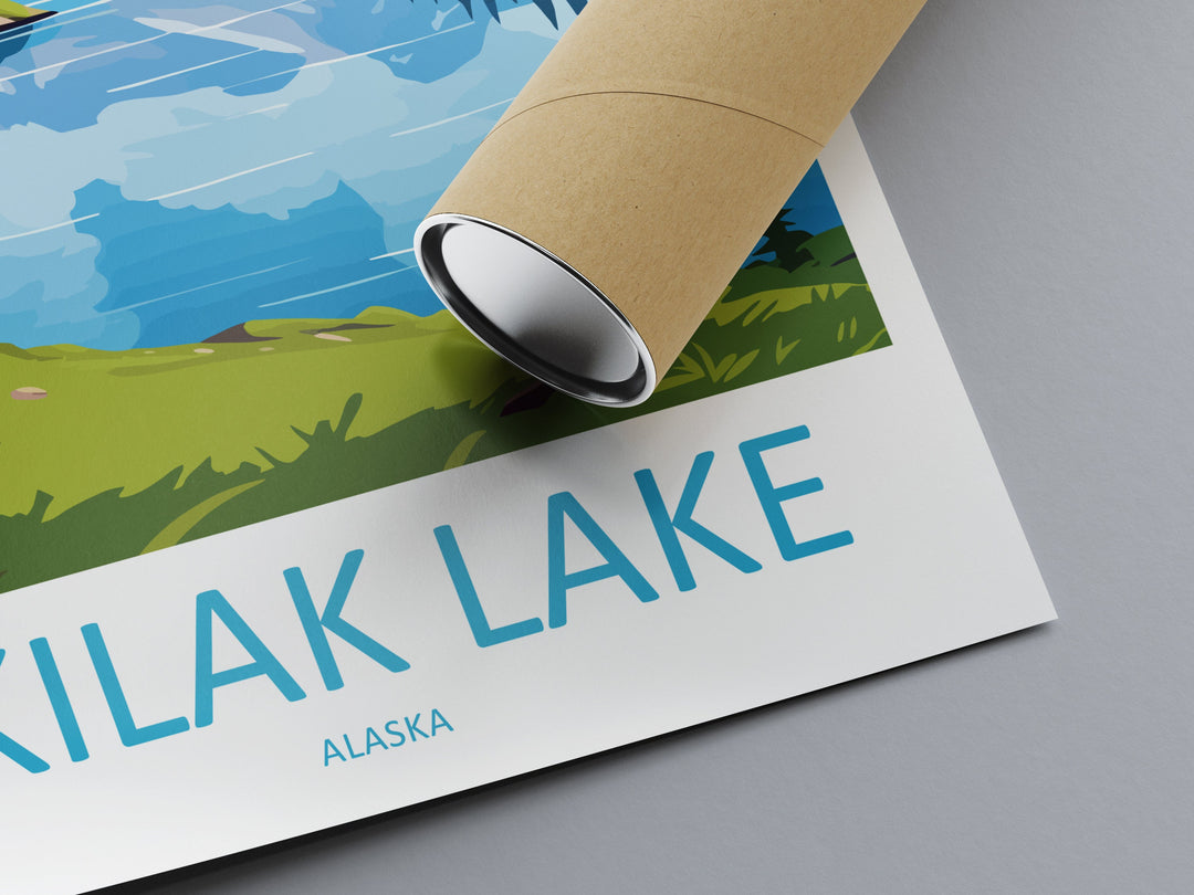 Skilak Lake Travel Print Wall Art Skilak Lake Wall Hanging Home Décor Skilak Lake Gift Art Lovers Alaska Art Lover Gift Skilak Lake Artwork