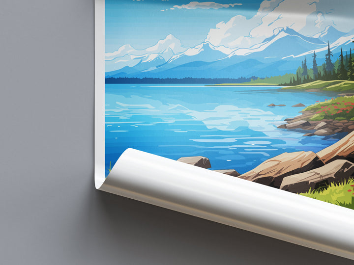 Iliamna Lake Travel Print Wall Art Iliamna Lake Wall Hanging Home Décor Iliamna Lake Gift Art Lovers Alaska Art Lover Gift Iliamna Lake Art
