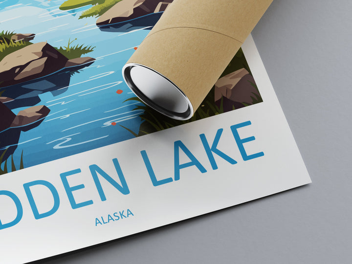 Hidden Lake Travel Print Wall Art Hidden Lake Wall Hanging Home Décor Hidden Lake Gift Art Lovers Alaska Art Lover Gift Hidden Lake Gift