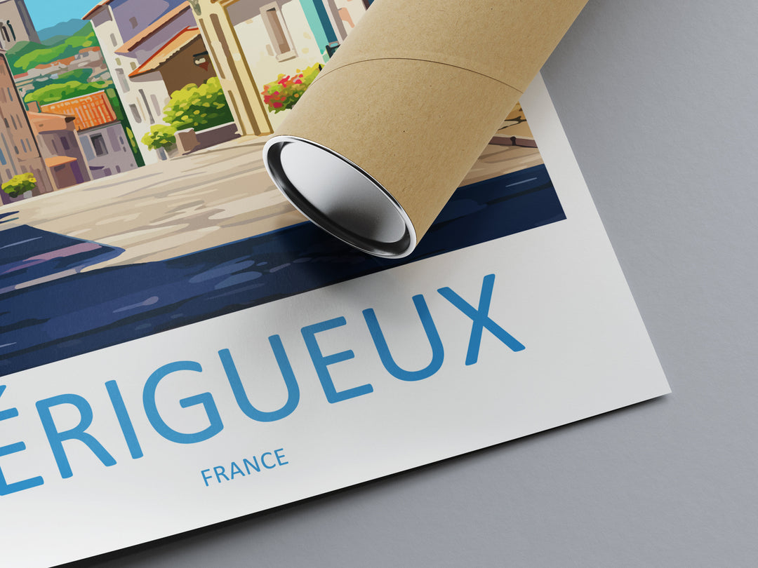Périgueux Travel Print Wall Art Périgueux Wall Hanging Home Décor Périgueux Gift Art Lovers France Art Lover Gift Périgueux Print