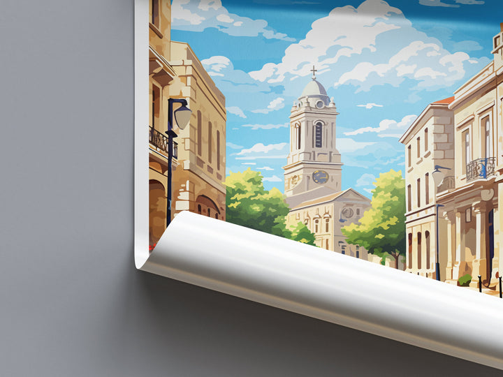 Nimes Travel Print Wall Art Nimes Wall Hanging Home Décor Nimes Gift Art Lovers France Art Lover Gift Nimes Print