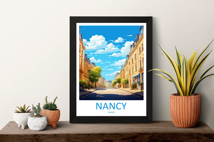 Nancy Travel Print Wall Art Nancy Wall Hanging Home Décor Nancy Gift Art Lovers France Art Lover Gift Nancy Print