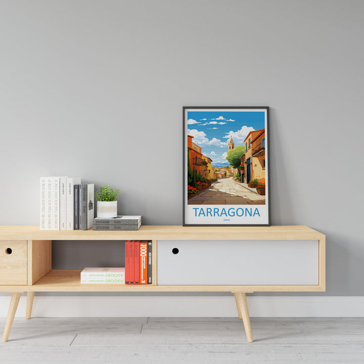 Tarragona Travel Print Wall Art Tarragona Wall Hanging Home Décor Tarragona Gift Art Lovers Spain Art Lover Gift Tarragona Print Spain Art
