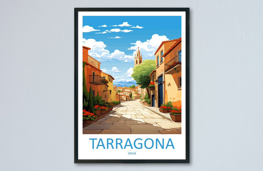 Tarragona Travel Print Wall Art Tarragona Wall Hanging Home Décor Tarragona Gift Art Lovers Spain Art Lover Gift Tarragona Print Spain Art