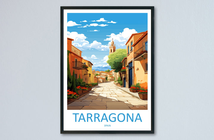 Tarragona Travel Print Wall Art Tarragona Wall Hanging Home Décor Tarragona Gift Art Lovers Spain Art Lover Gift Tarragona Print Spain Art