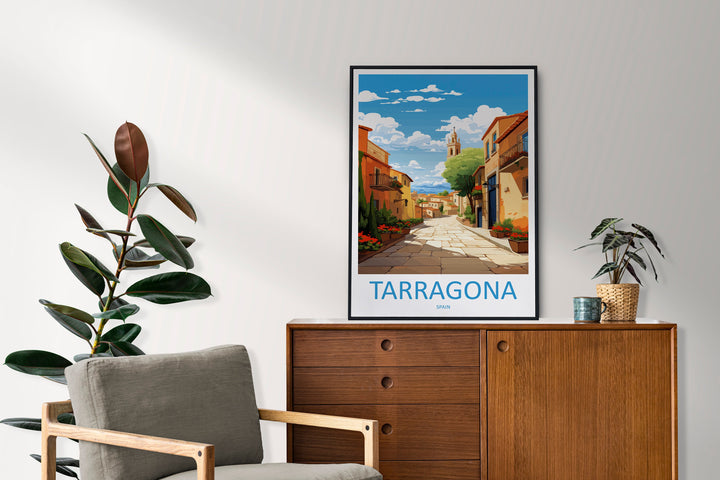 Tarragona Travel Print Wall Art Tarragona Wall Hanging Home Décor Tarragona Gift Art Lovers Spain Art Lover Gift Tarragona Print Spain Art