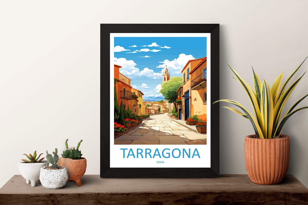 Tarragona Travel Print Wall Art Tarragona Wall Hanging Home Décor Tarragona Gift Art Lovers Spain Art Lover Gift Tarragona Print Spain Art